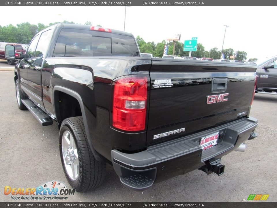 2015 GMC Sierra 2500HD Denali Crew Cab 4x4 Onyx Black / Cocoa/Dune Photo #3