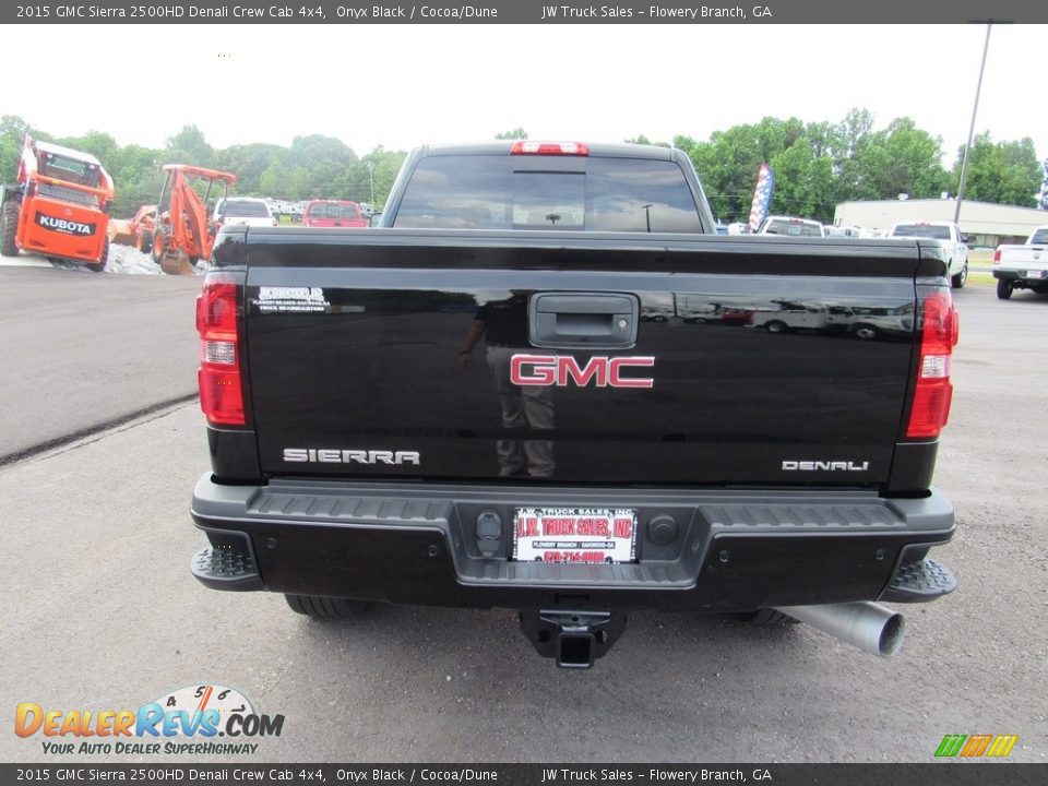 2015 GMC Sierra 2500HD Denali Crew Cab 4x4 Onyx Black / Cocoa/Dune Photo #4