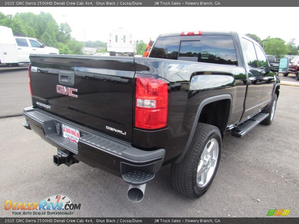 2015 GMC Sierra 2500HD Denali Crew Cab 4x4 Onyx Black / Cocoa/Dune Photo #5