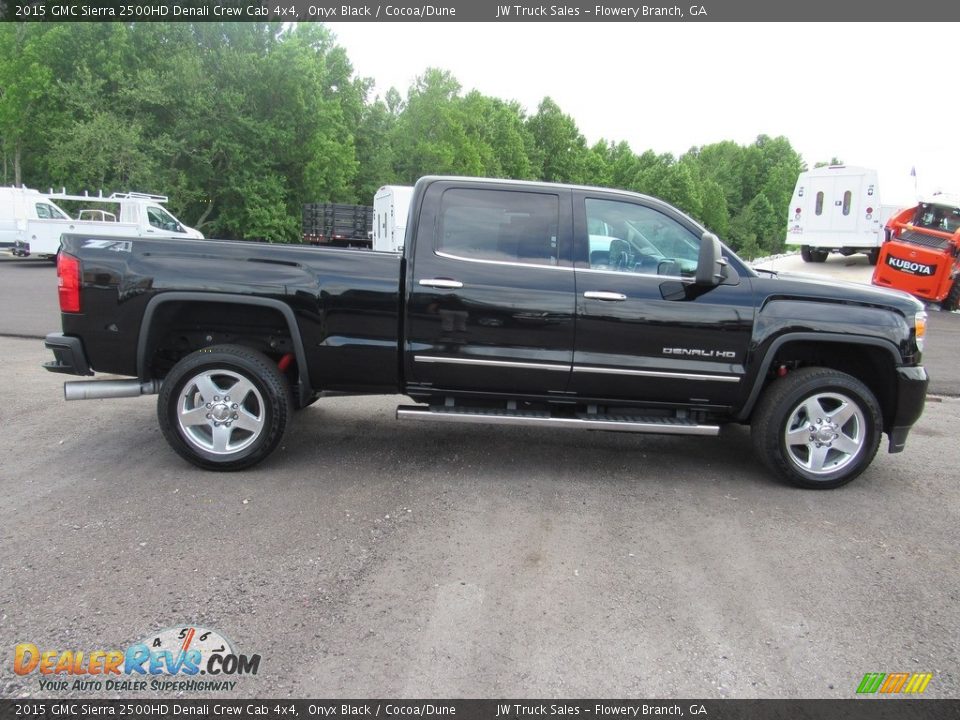 2015 GMC Sierra 2500HD Denali Crew Cab 4x4 Onyx Black / Cocoa/Dune Photo #6
