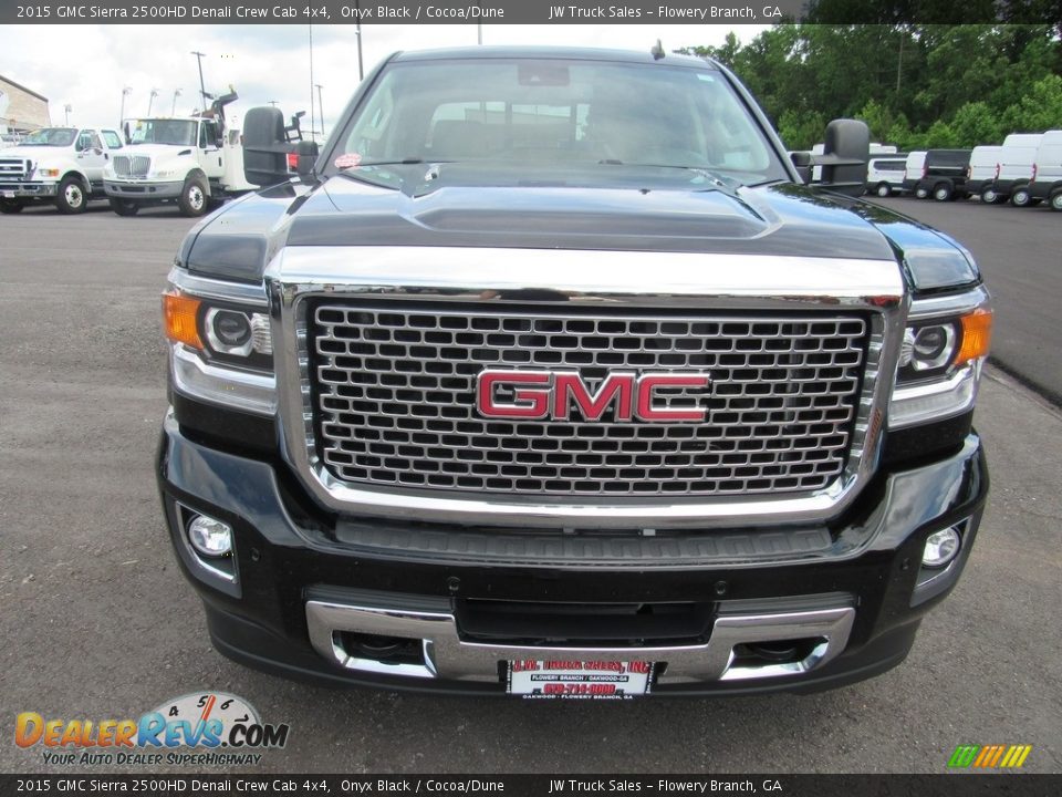 2015 GMC Sierra 2500HD Denali Crew Cab 4x4 Onyx Black / Cocoa/Dune Photo #8