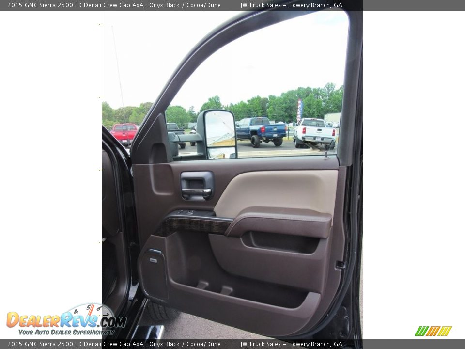 2015 GMC Sierra 2500HD Denali Crew Cab 4x4 Onyx Black / Cocoa/Dune Photo #9