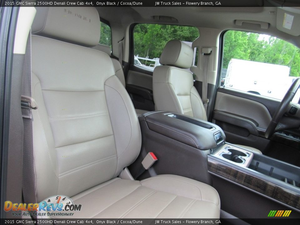 2015 GMC Sierra 2500HD Denali Crew Cab 4x4 Onyx Black / Cocoa/Dune Photo #11