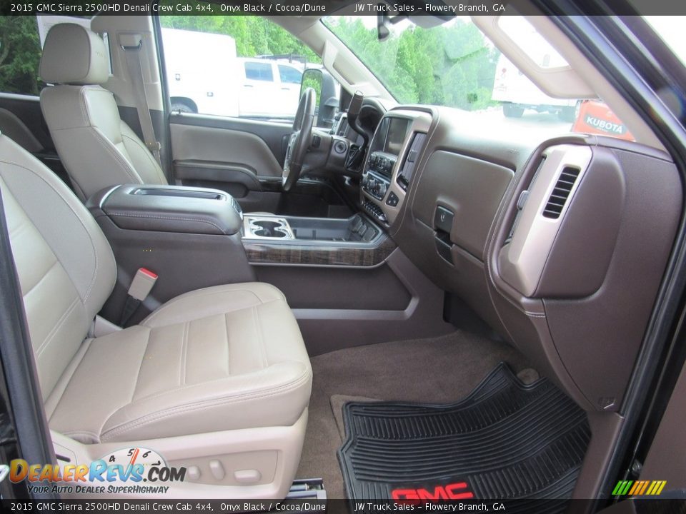 2015 GMC Sierra 2500HD Denali Crew Cab 4x4 Onyx Black / Cocoa/Dune Photo #12