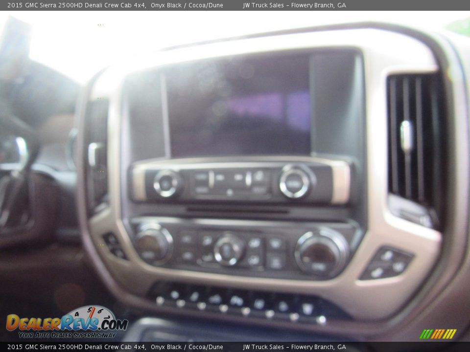 2015 GMC Sierra 2500HD Denali Crew Cab 4x4 Onyx Black / Cocoa/Dune Photo #15