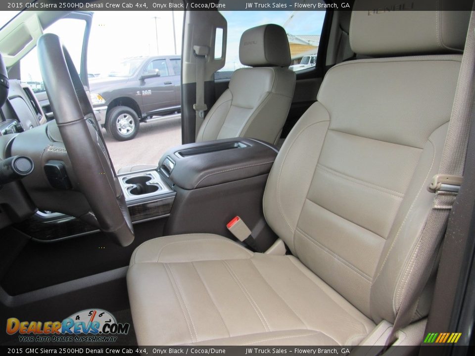 2015 GMC Sierra 2500HD Denali Crew Cab 4x4 Onyx Black / Cocoa/Dune Photo #19