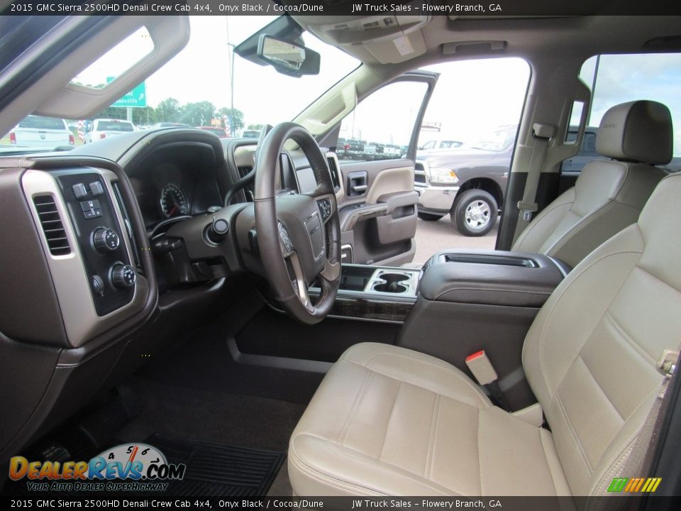 2015 GMC Sierra 2500HD Denali Crew Cab 4x4 Onyx Black / Cocoa/Dune Photo #20