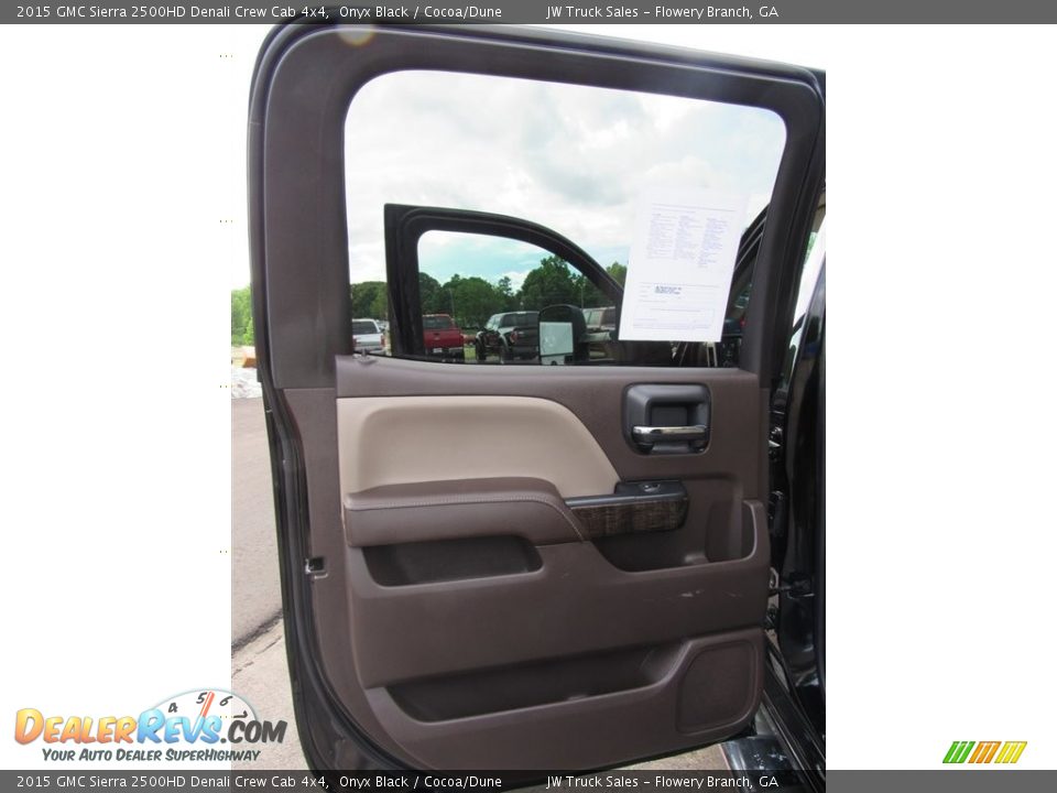 2015 GMC Sierra 2500HD Denali Crew Cab 4x4 Onyx Black / Cocoa/Dune Photo #28