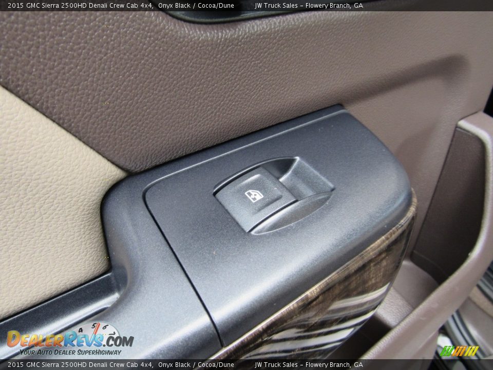 2015 GMC Sierra 2500HD Denali Crew Cab 4x4 Onyx Black / Cocoa/Dune Photo #29