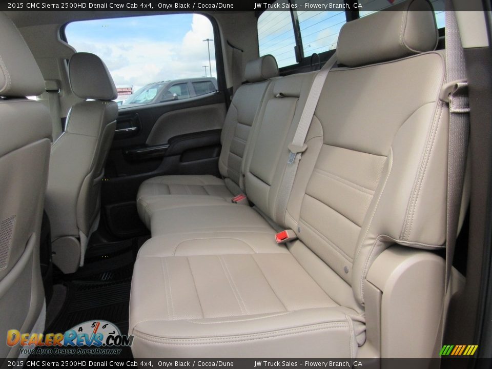 2015 GMC Sierra 2500HD Denali Crew Cab 4x4 Onyx Black / Cocoa/Dune Photo #30