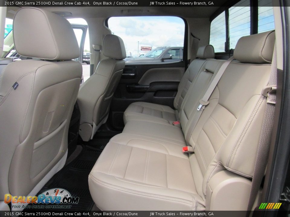 2015 GMC Sierra 2500HD Denali Crew Cab 4x4 Onyx Black / Cocoa/Dune Photo #31