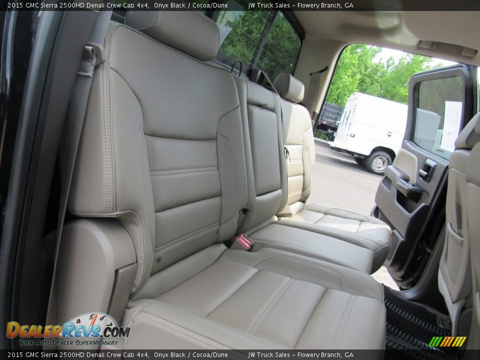 2015 GMC Sierra 2500HD Denali Crew Cab 4x4 Onyx Black / Cocoa/Dune Photo #34