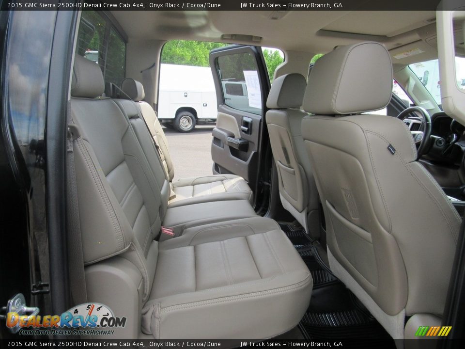 2015 GMC Sierra 2500HD Denali Crew Cab 4x4 Onyx Black / Cocoa/Dune Photo #35