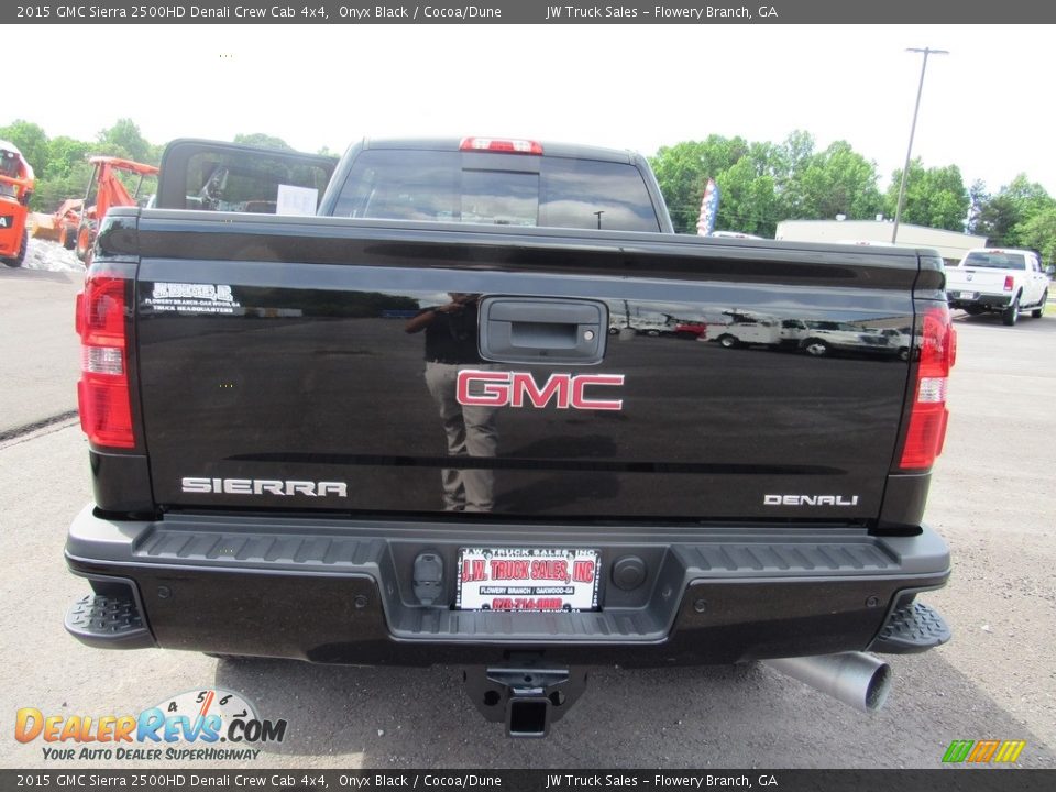 2015 GMC Sierra 2500HD Denali Crew Cab 4x4 Onyx Black / Cocoa/Dune Photo #36