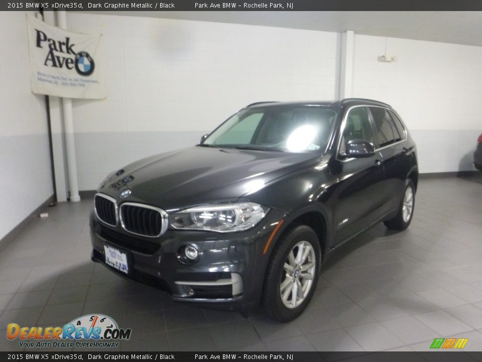 2015 BMW X5 xDrive35d Dark Graphite Metallic / Black Photo #1