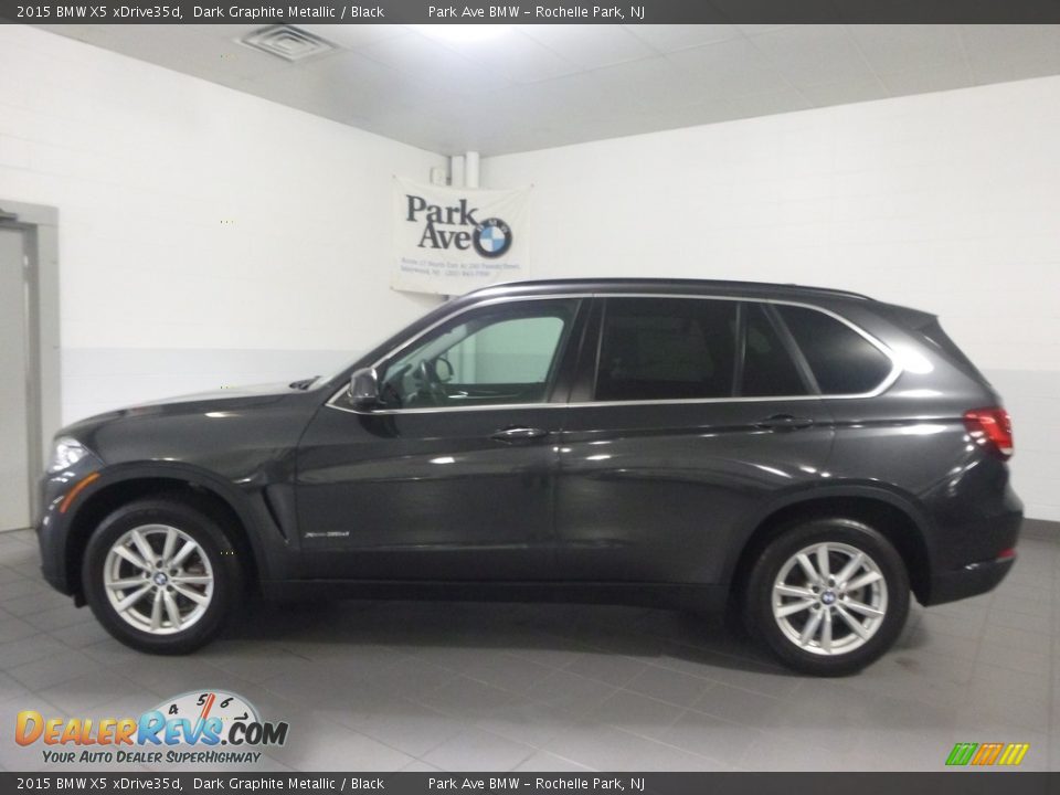 2015 BMW X5 xDrive35d Dark Graphite Metallic / Black Photo #2