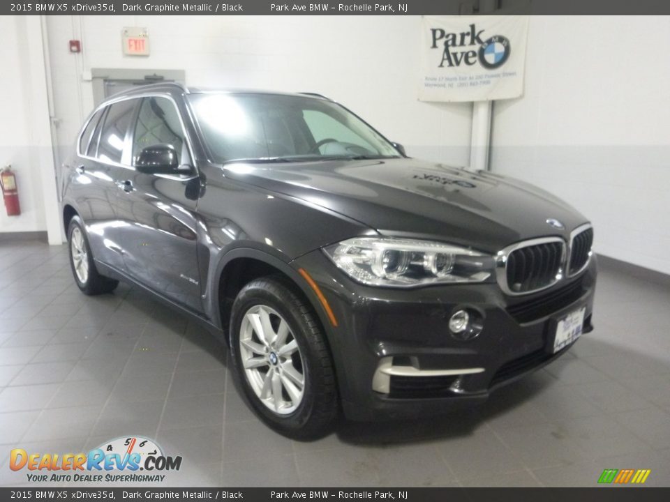2015 BMW X5 xDrive35d Dark Graphite Metallic / Black Photo #7