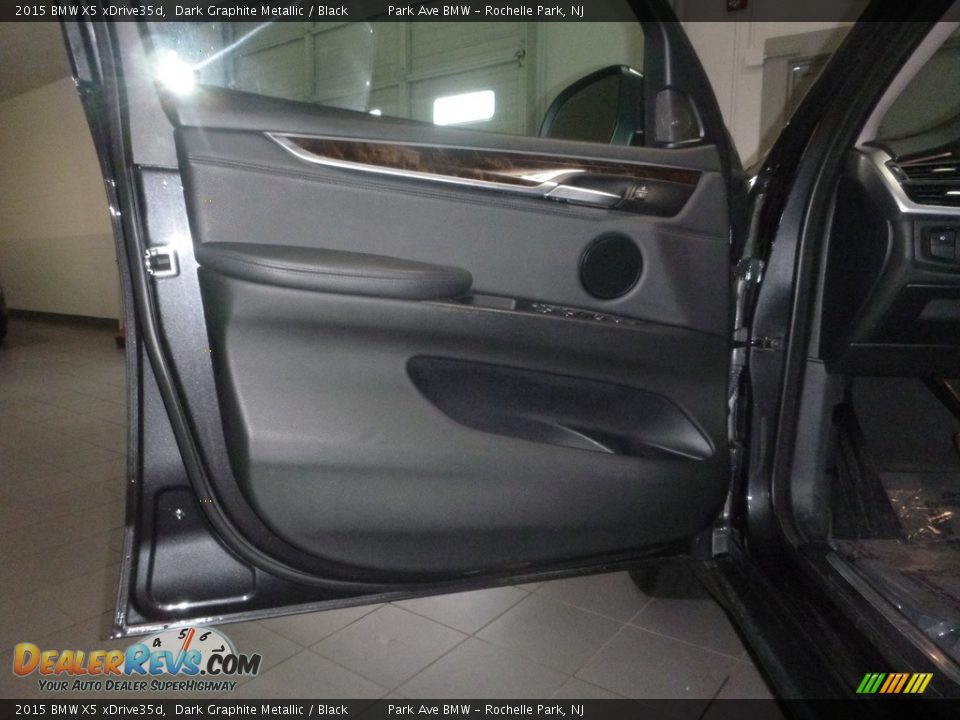 2015 BMW X5 xDrive35d Dark Graphite Metallic / Black Photo #9