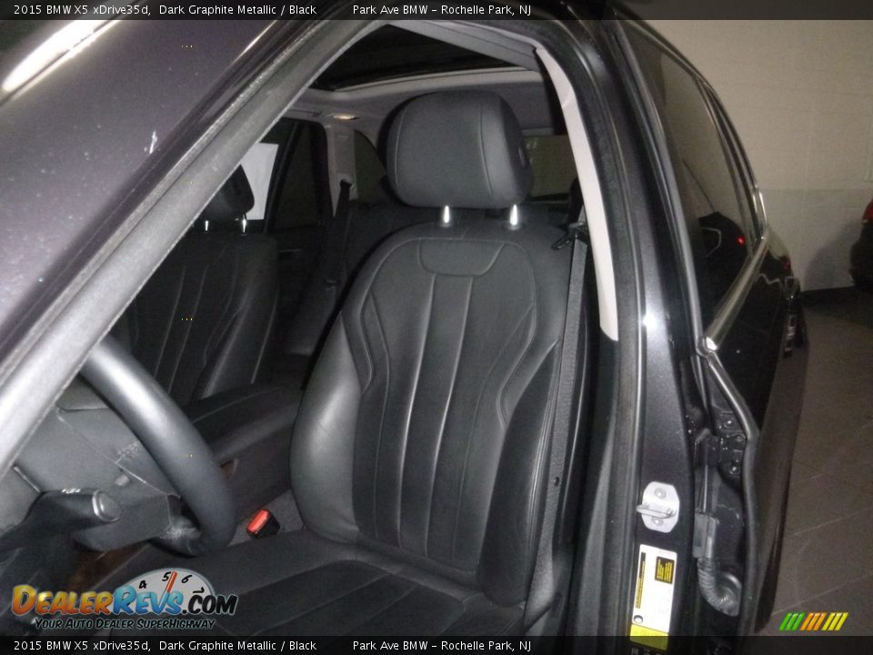 2015 BMW X5 xDrive35d Dark Graphite Metallic / Black Photo #10