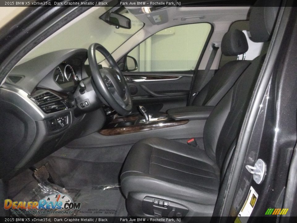 2015 BMW X5 xDrive35d Dark Graphite Metallic / Black Photo #11