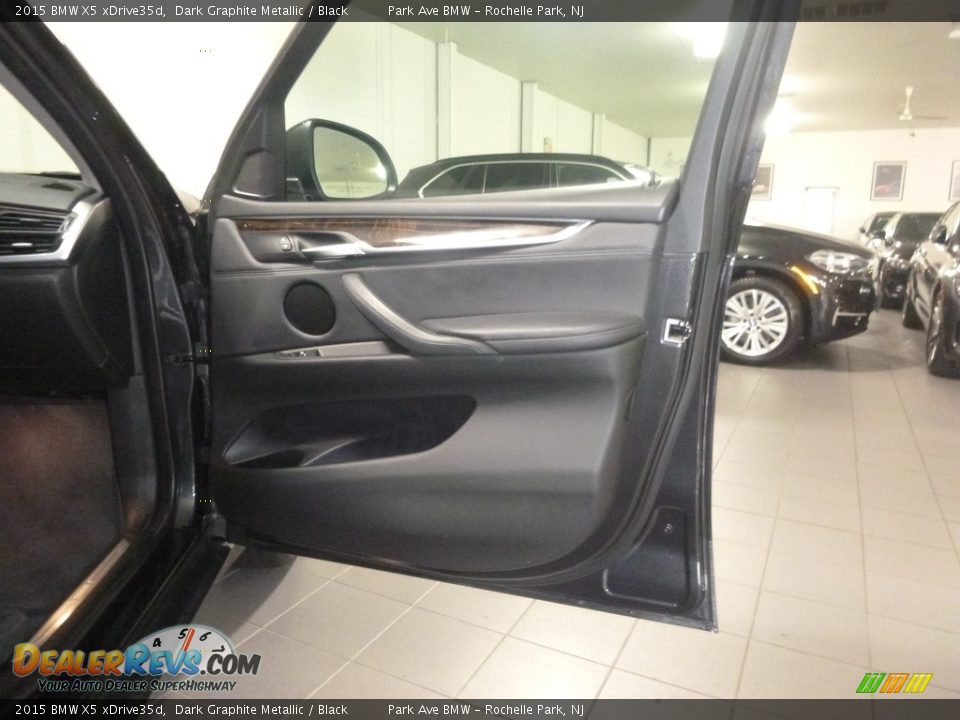 2015 BMW X5 xDrive35d Dark Graphite Metallic / Black Photo #15