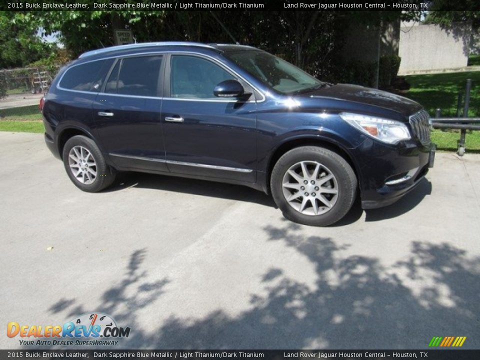2015 Buick Enclave Leather Dark Sapphire Blue Metallic / Light Titanium/Dark Titanium Photo #1