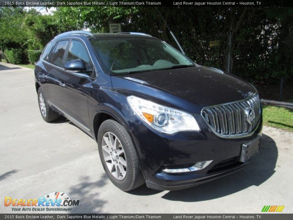 2015 Buick Enclave Leather Dark Sapphire Blue Metallic / Light Titanium/Dark Titanium Photo #2