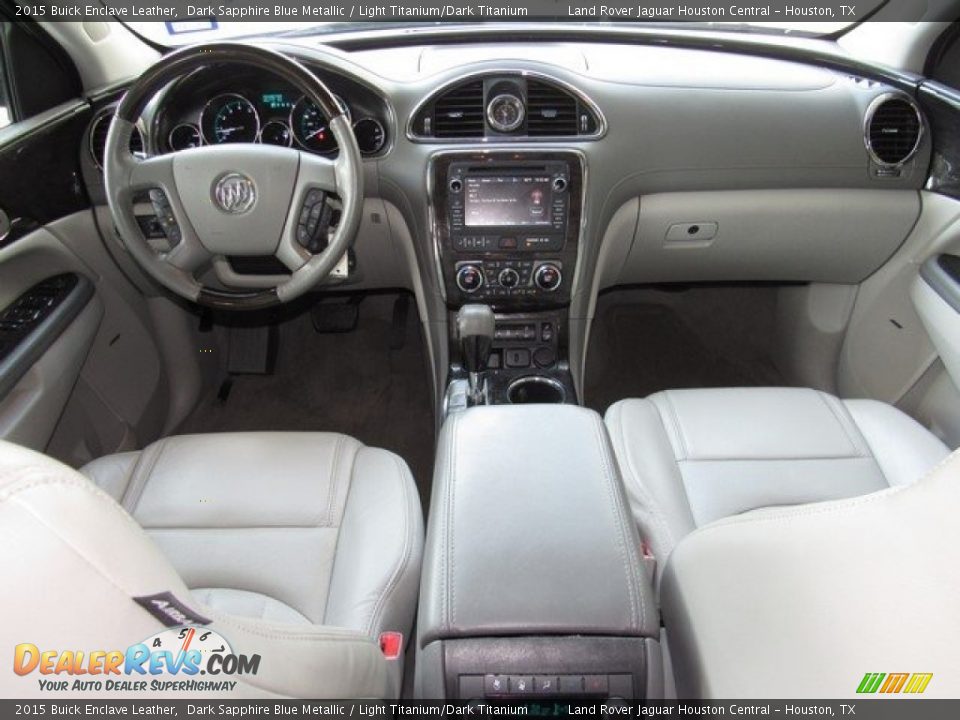2015 Buick Enclave Leather Dark Sapphire Blue Metallic / Light Titanium/Dark Titanium Photo #4