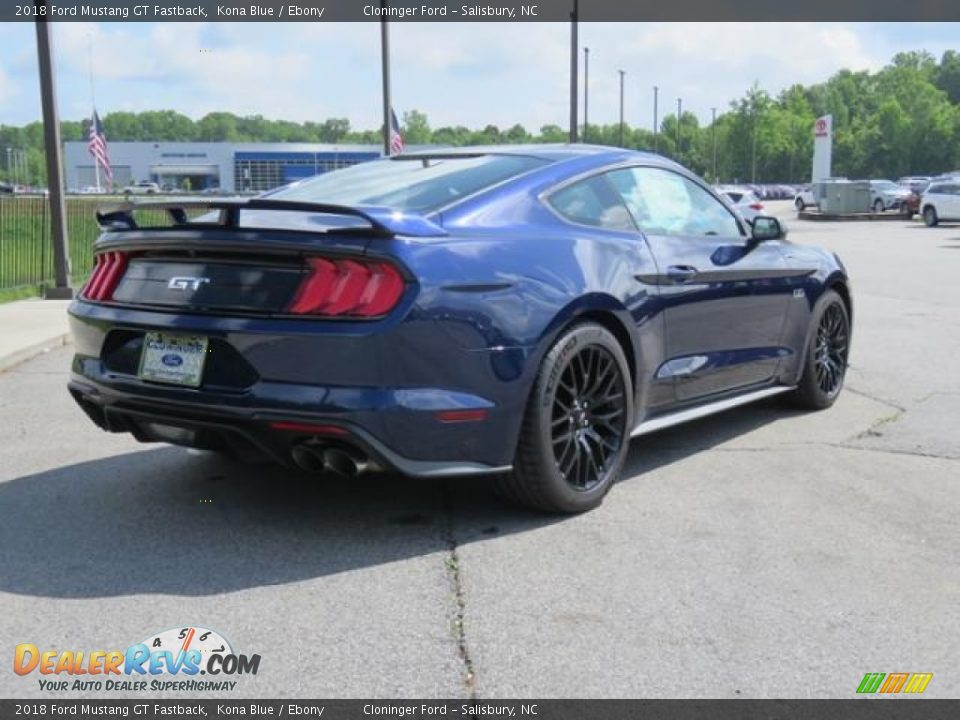 2018 Ford Mustang GT Fastback Kona Blue / Ebony Photo #21