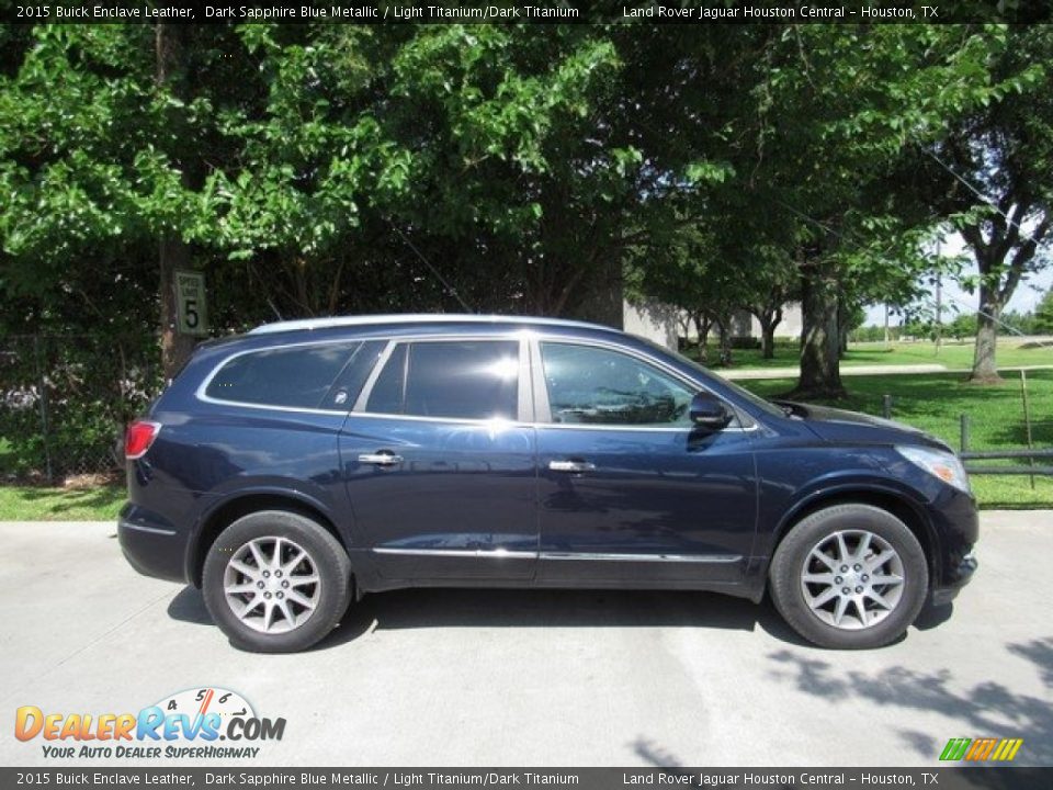 2015 Buick Enclave Leather Dark Sapphire Blue Metallic / Light Titanium/Dark Titanium Photo #6