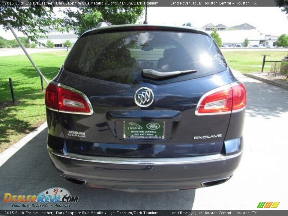 2015 Buick Enclave Leather Dark Sapphire Blue Metallic / Light Titanium/Dark Titanium Photo #8