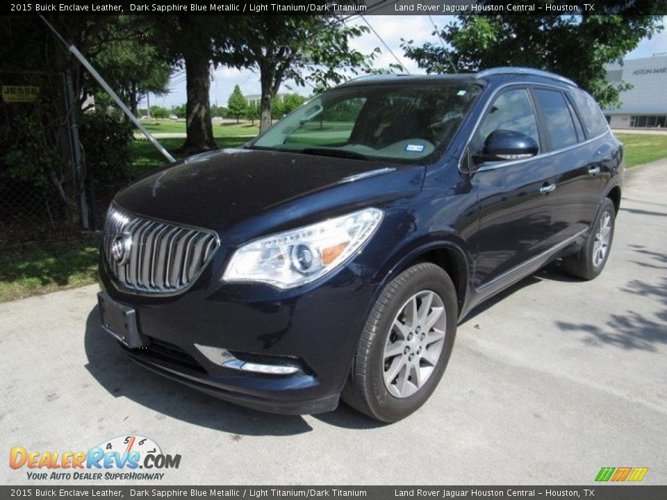 2015 Buick Enclave Leather Dark Sapphire Blue Metallic / Light Titanium/Dark Titanium Photo #10