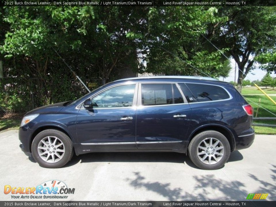 2015 Buick Enclave Leather Dark Sapphire Blue Metallic / Light Titanium/Dark Titanium Photo #11