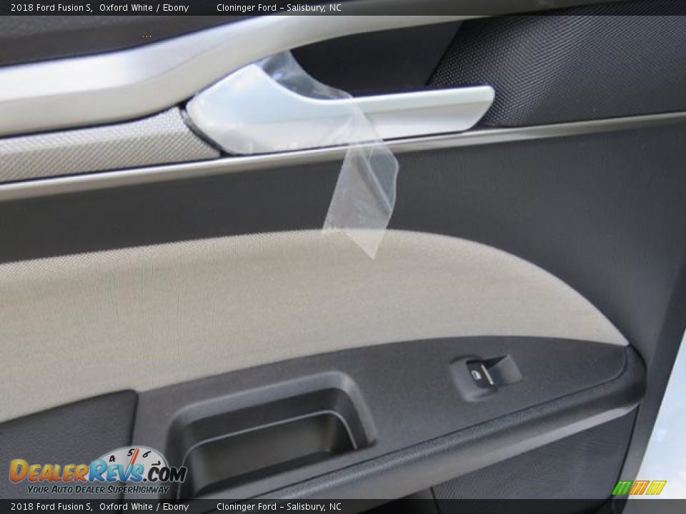 2018 Ford Fusion S Oxford White / Ebony Photo #6
