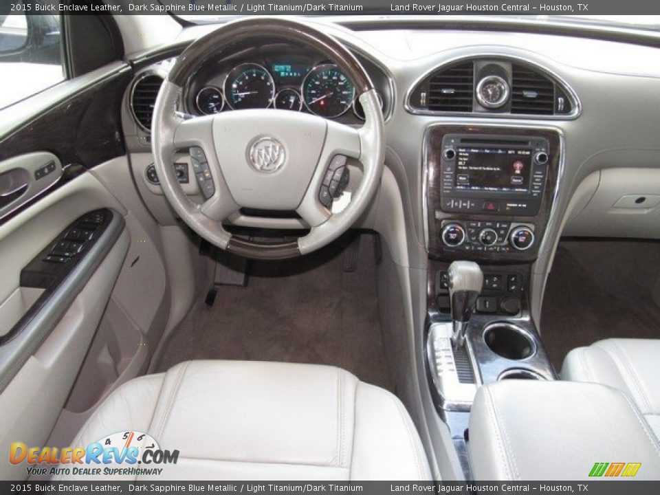 2015 Buick Enclave Leather Dark Sapphire Blue Metallic / Light Titanium/Dark Titanium Photo #15