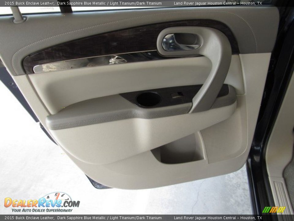 2015 Buick Enclave Leather Dark Sapphire Blue Metallic / Light Titanium/Dark Titanium Photo #24