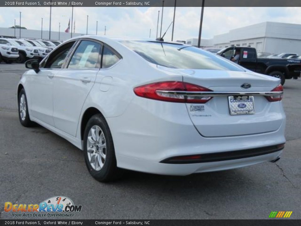 2018 Ford Fusion S Oxford White / Ebony Photo #24