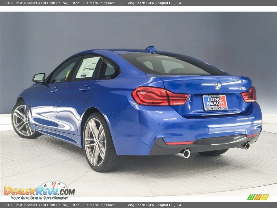 2019 BMW 4 Series 440i Gran Coupe Estoril Blue Metallic / Black Photo #3