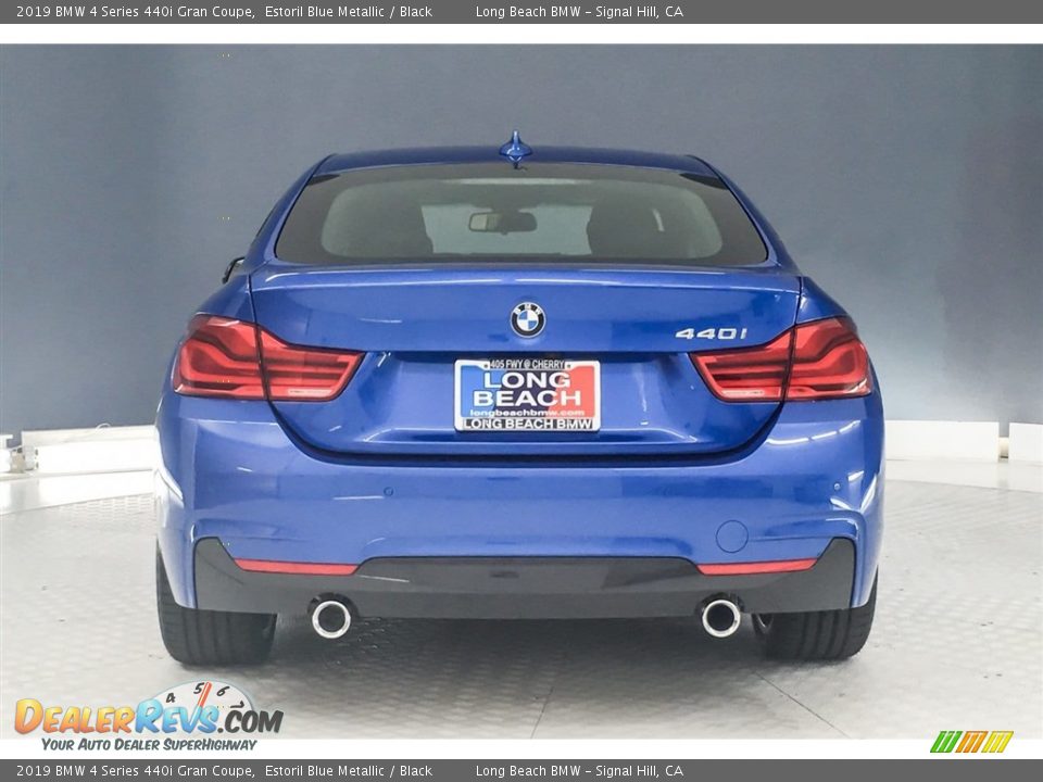 2019 BMW 4 Series 440i Gran Coupe Estoril Blue Metallic / Black Photo #4
