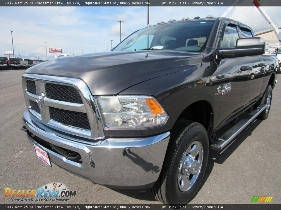 2017 Ram 2500 Tradesman Crew Cab 4x4 Bright Silver Metallic / Black/Diesel Gray Photo #1