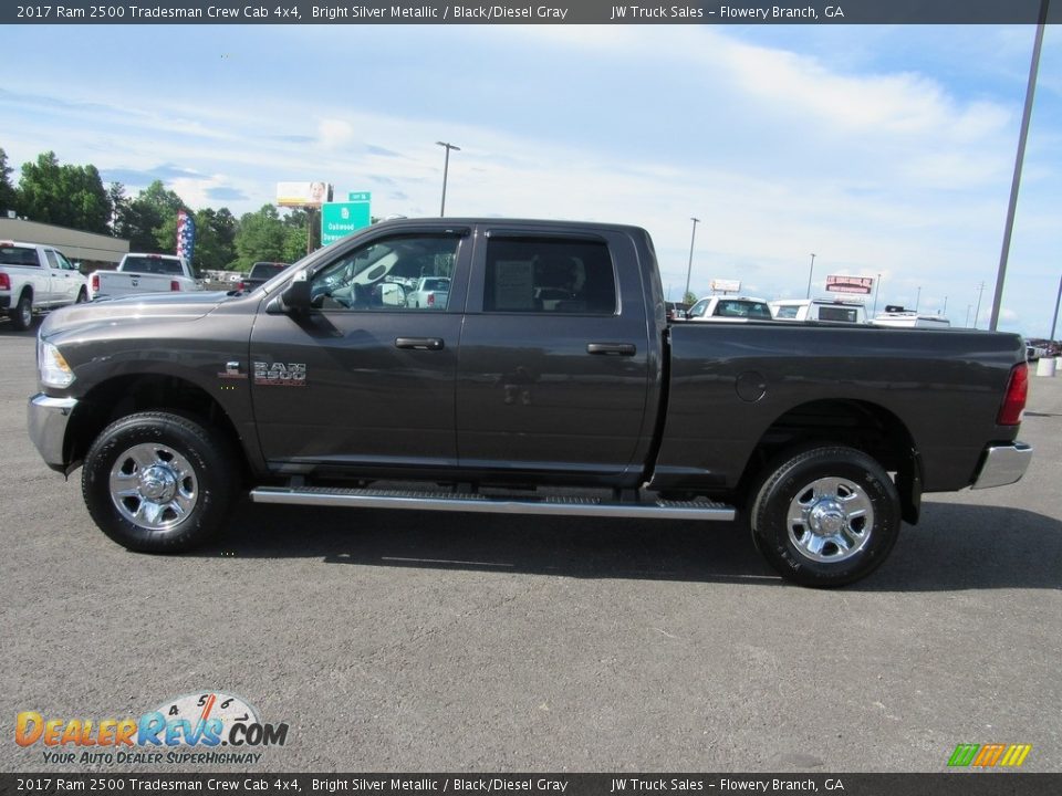 2017 Ram 2500 Tradesman Crew Cab 4x4 Bright Silver Metallic / Black/Diesel Gray Photo #2