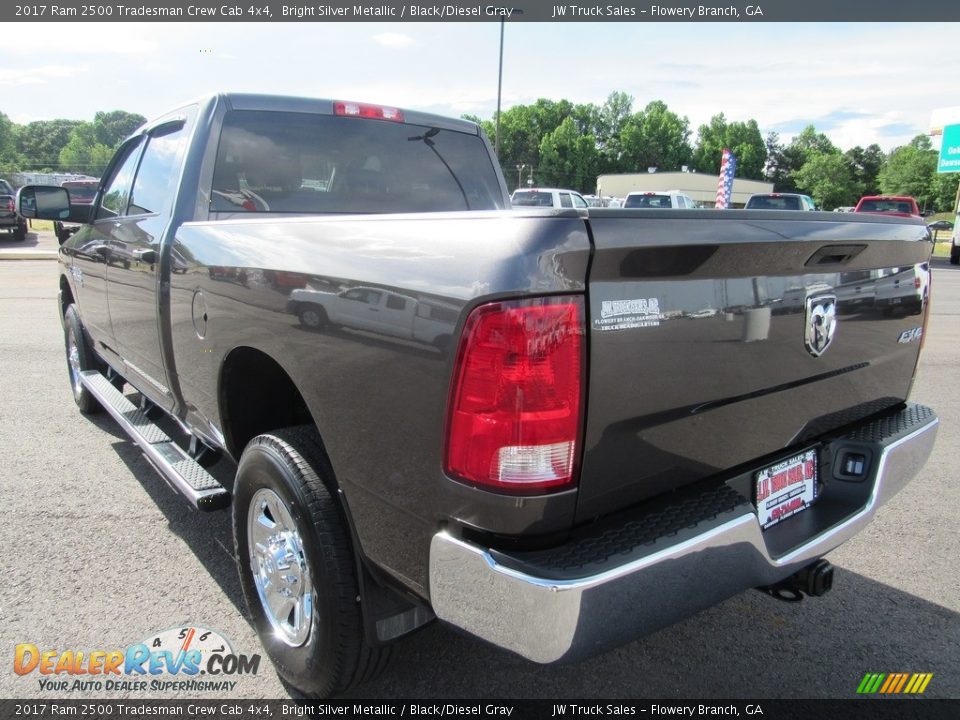 2017 Ram 2500 Tradesman Crew Cab 4x4 Bright Silver Metallic / Black/Diesel Gray Photo #3