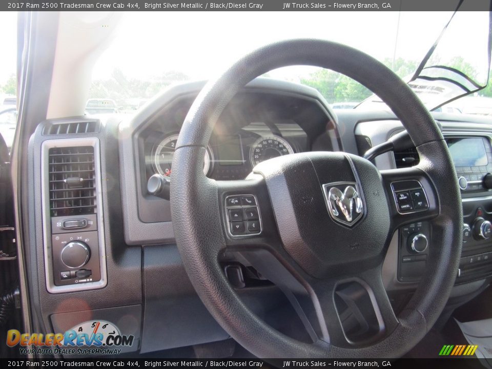 2017 Ram 2500 Tradesman Crew Cab 4x4 Bright Silver Metallic / Black/Diesel Gray Photo #13