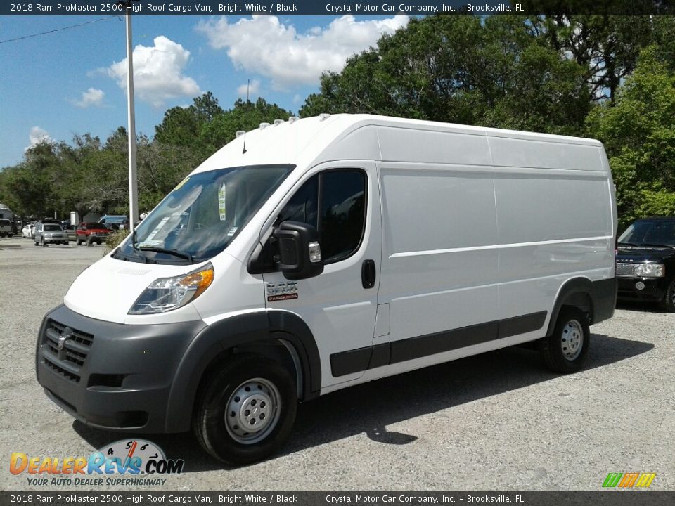 2018 Ram ProMaster 2500 High Roof Cargo Van Bright White / Black Photo #1
