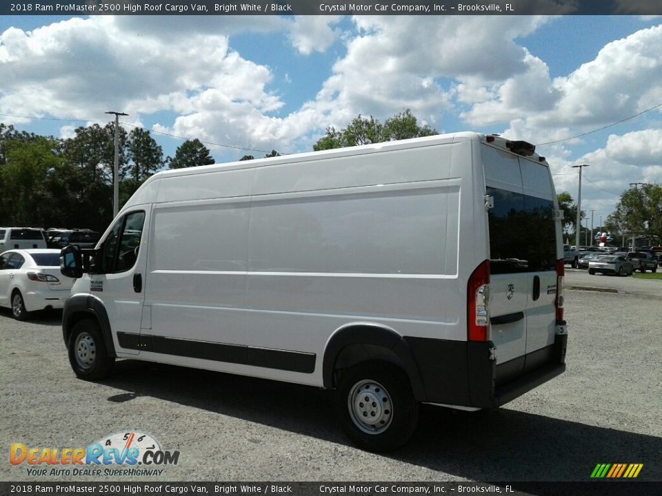 2018 Ram ProMaster 2500 High Roof Cargo Van Bright White / Black Photo #3
