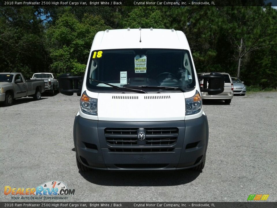 2018 Ram ProMaster 2500 High Roof Cargo Van Bright White / Black Photo #8