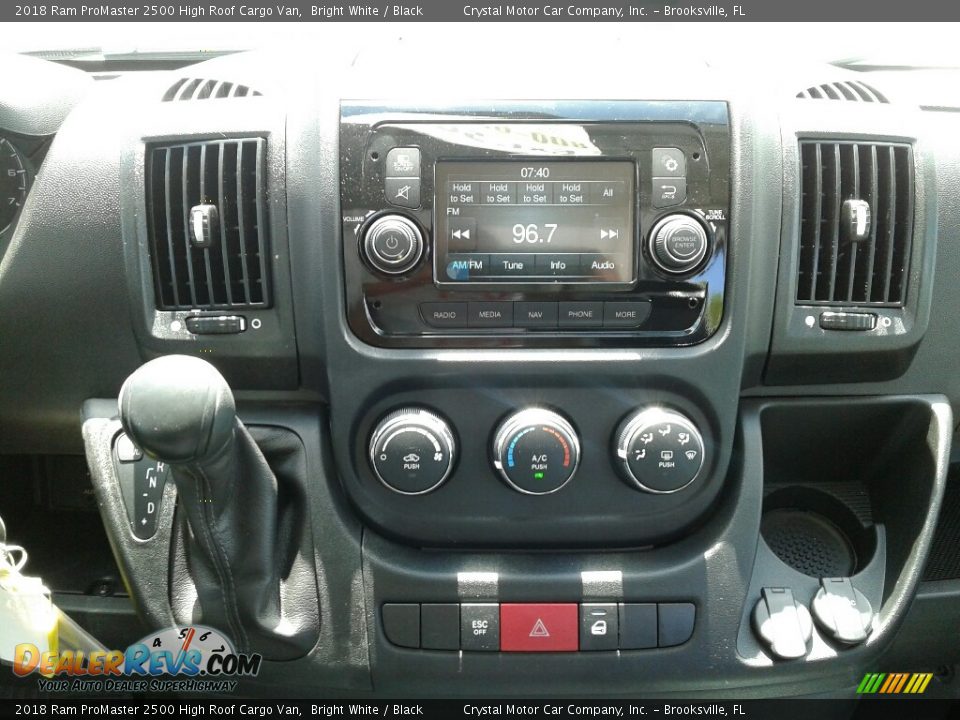 Controls of 2018 Ram ProMaster 2500 High Roof Cargo Van Photo #15