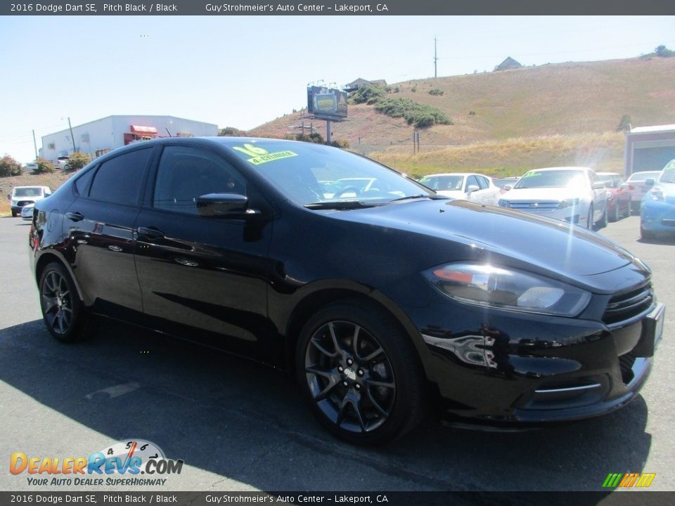 2016 Dodge Dart SE Pitch Black / Black Photo #1