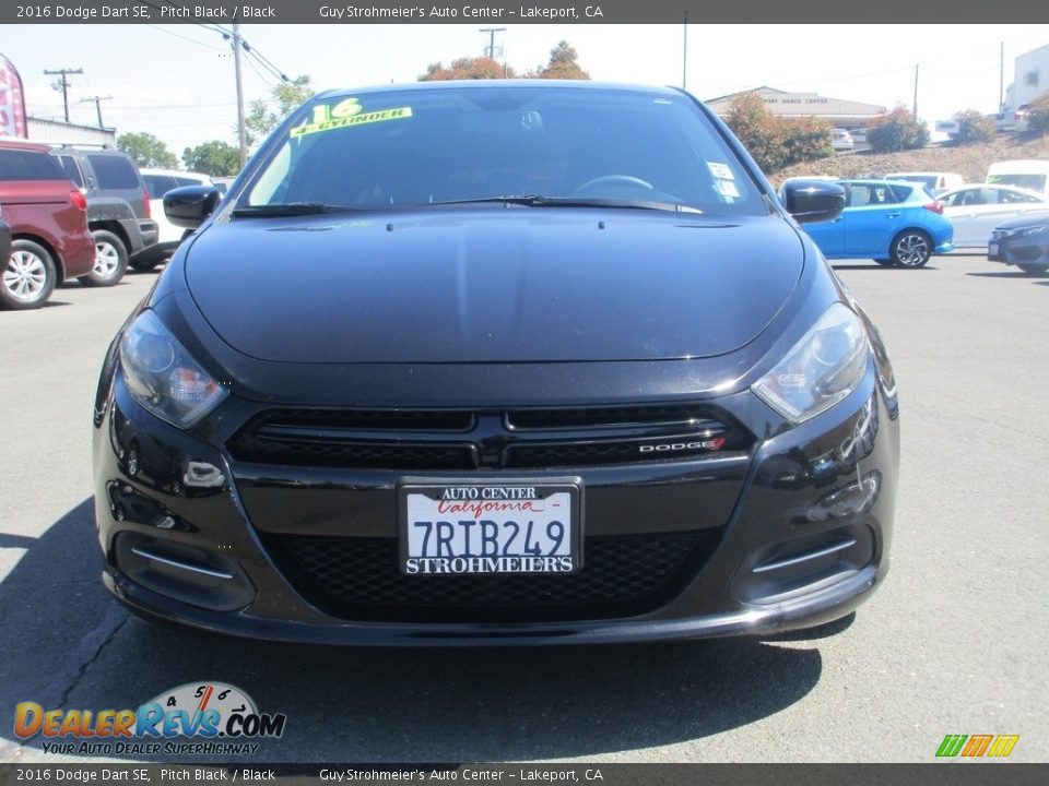 2016 Dodge Dart SE Pitch Black / Black Photo #2