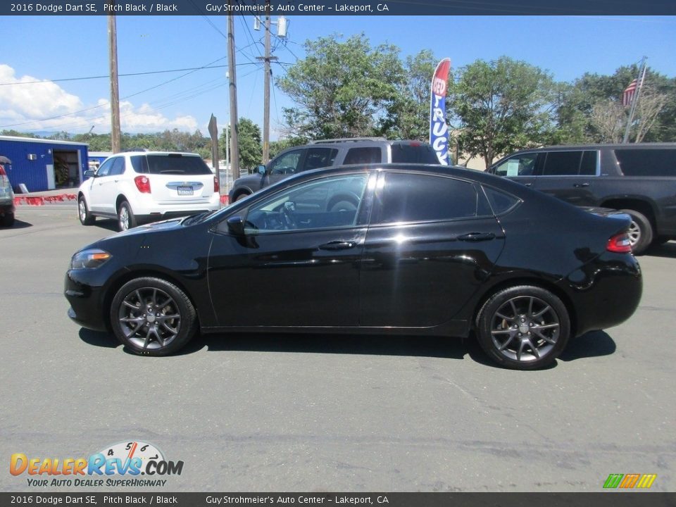 2016 Dodge Dart SE Pitch Black / Black Photo #3